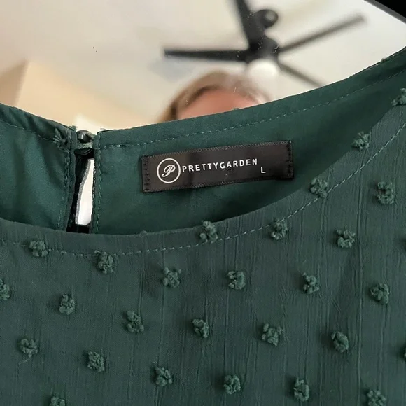 Pretty garden Forest Green Women's Blouse - Picture 3 of 4